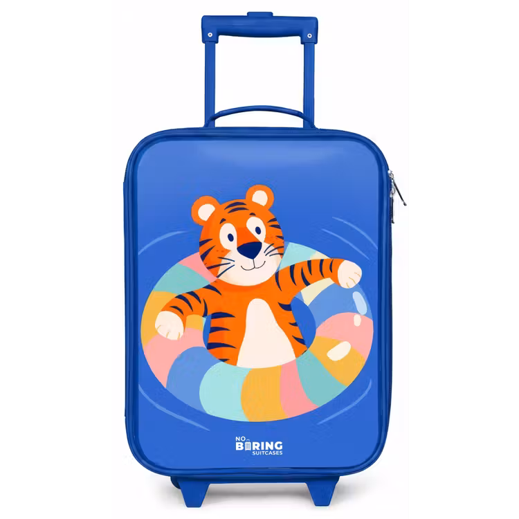 Tijger - Zwemband - Water Kinderkoffer - Blauw klein -zz3dotto
