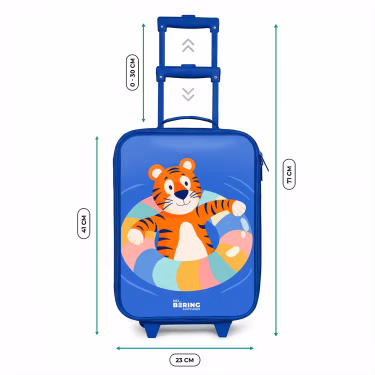 Tijger - Zwemband - Water Kinderkoffer - Blauw klein -productfoto_formaten