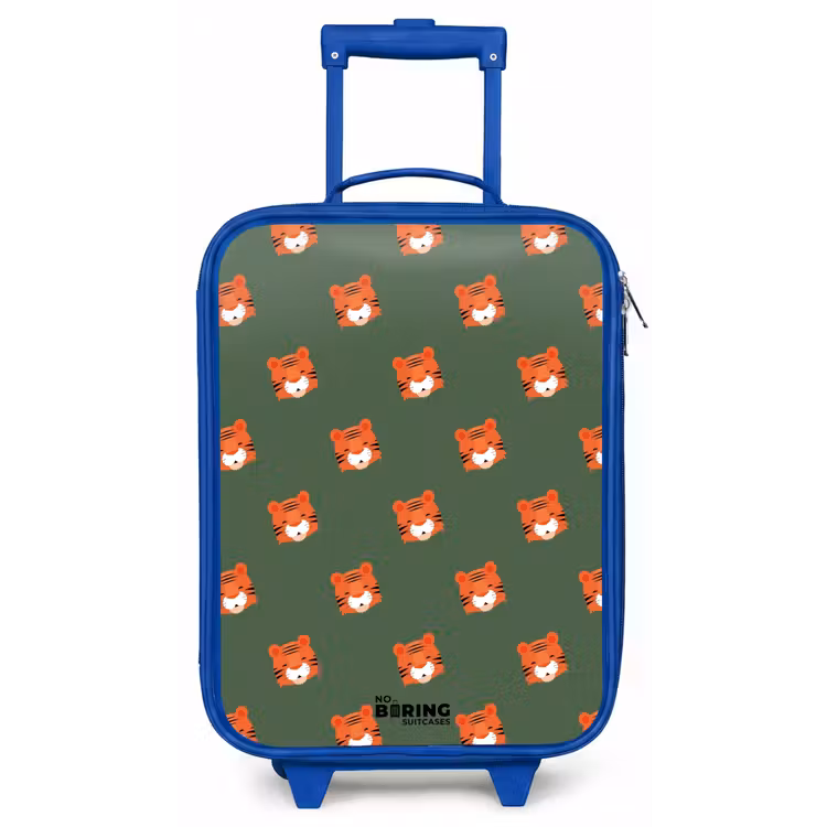 Tijger turbulentie Kinderkoffer - Blauw klein -zz3dotto