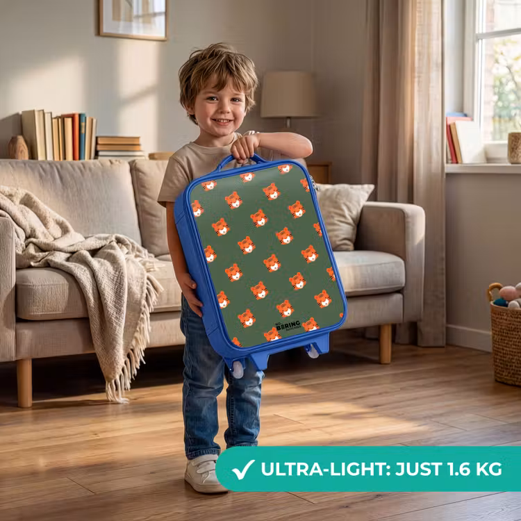 Tijger turbulentie Kinderkoffer - Blauw klein -sfeer2_EN