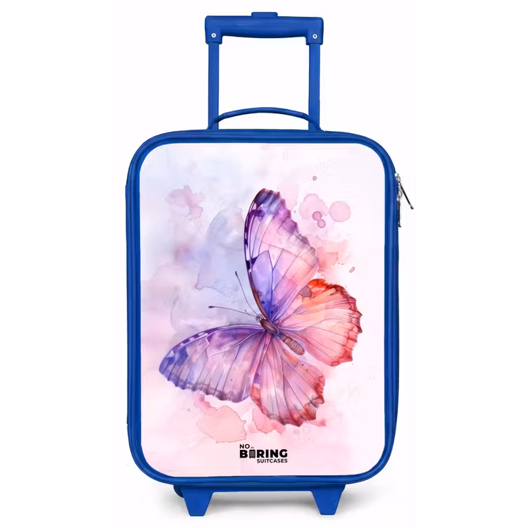 Aquarel aurora Kinderkoffer - Blauw klein -zz3dotto