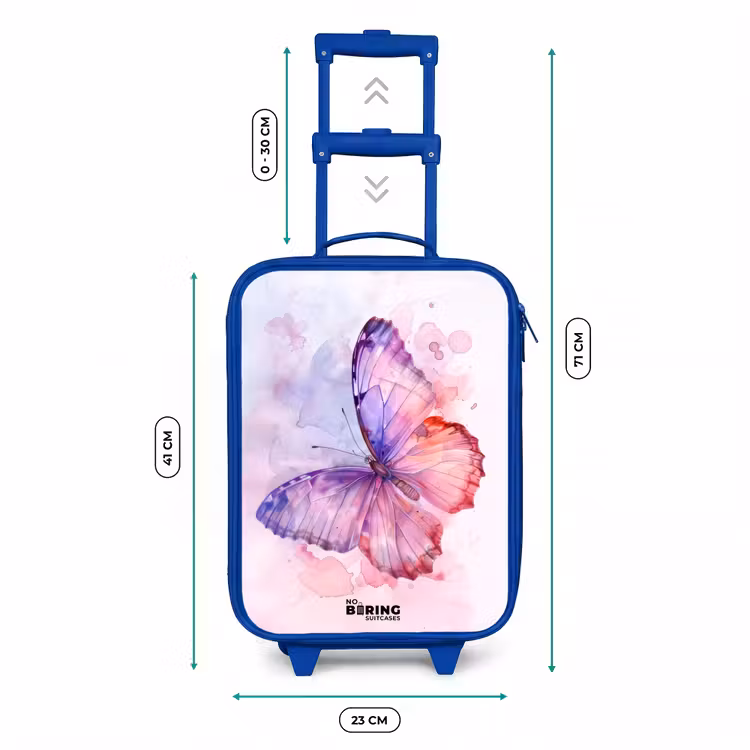 Aquarel aurora Kinderkoffer - Blauw klein -productfoto_formaten