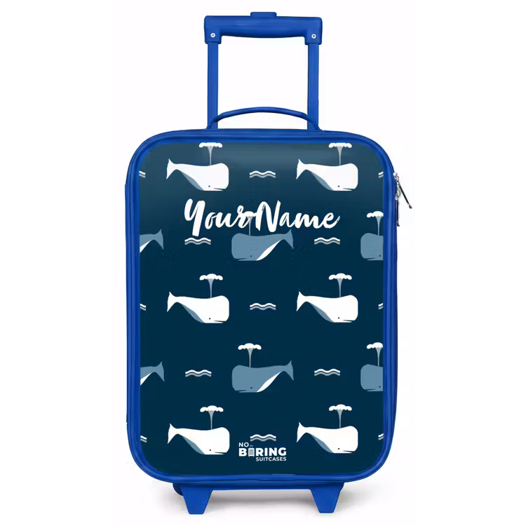 Walvisweelde Kinderkoffer - Blauw klein -zz3dotto