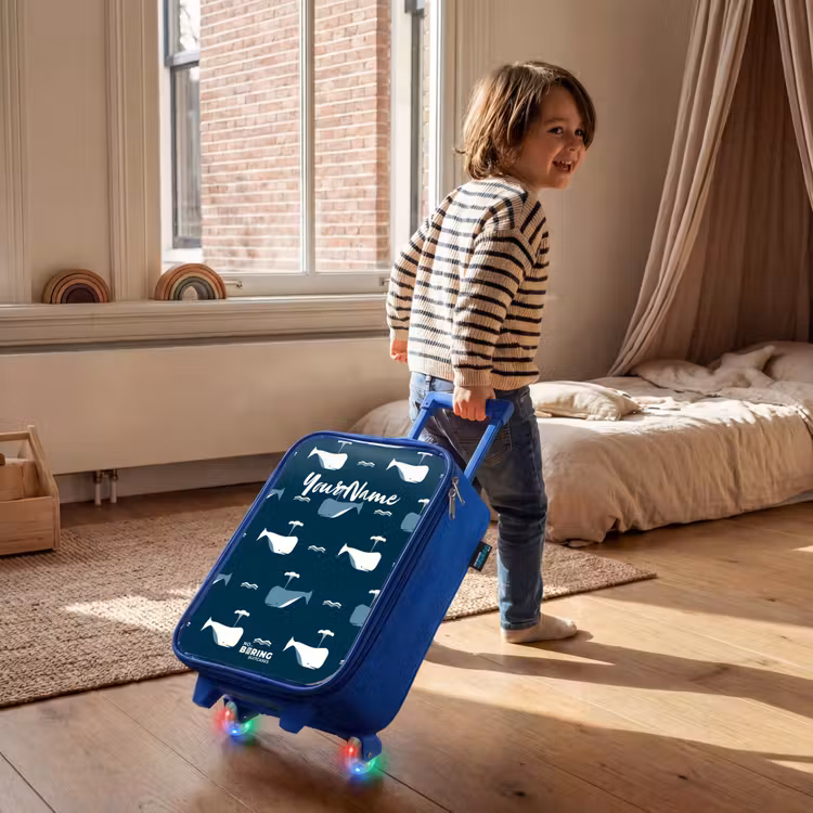 Walvisweelde Kinderkoffer - Blauw klein -sfeer1