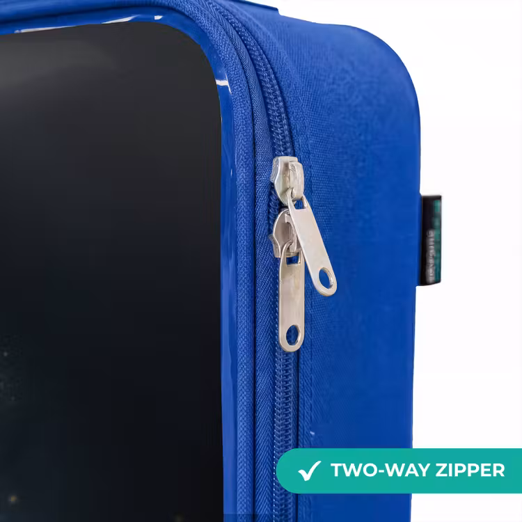Heks met Sprankelende Toverdrank Kinderkoffer - Blauw klein -rits_EN