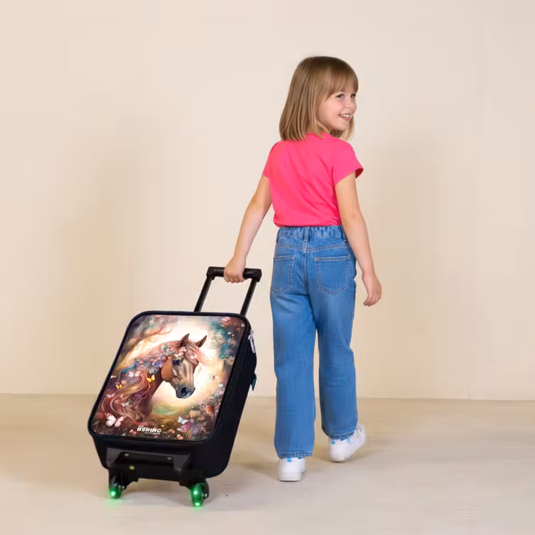 Vlindermerrie Kinderkoffer - Zwart klein -sfeer1