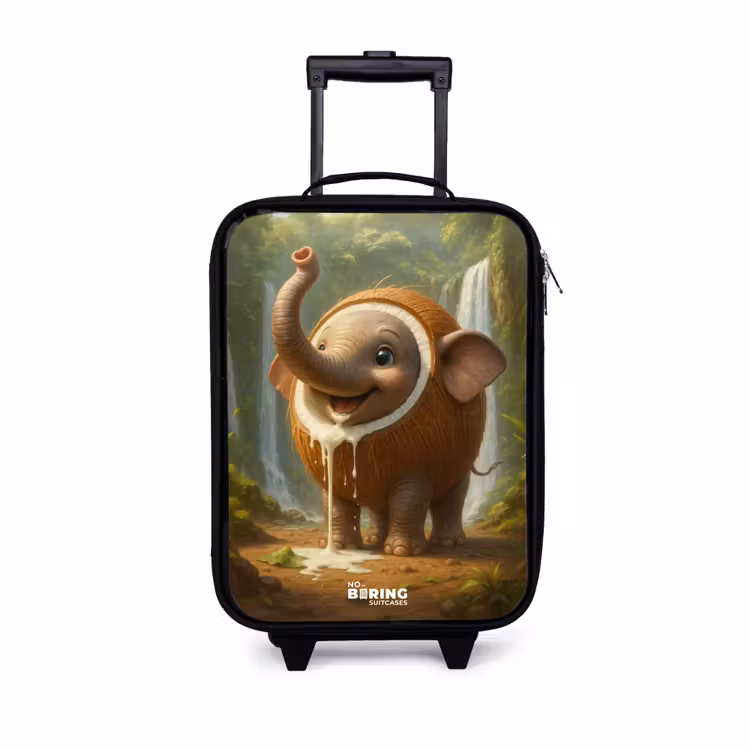 Coconote Elephante Kinderkoffer - Zwart klein -3d