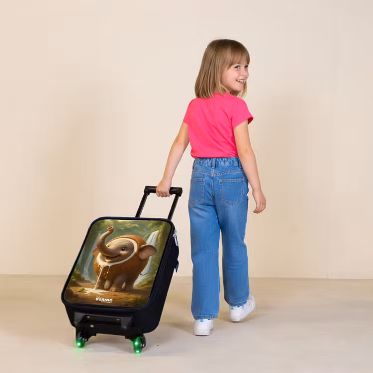 Coconote Elephante Kinderkoffer - Zwart klein -sfeer1