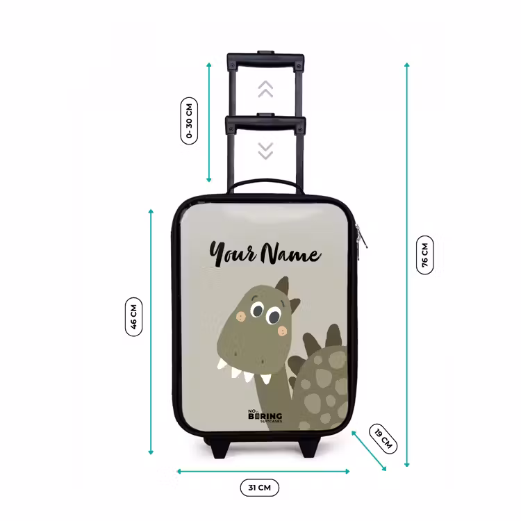 Danny dino Kinderkoffer - Zwart klein -productfoto_formaten