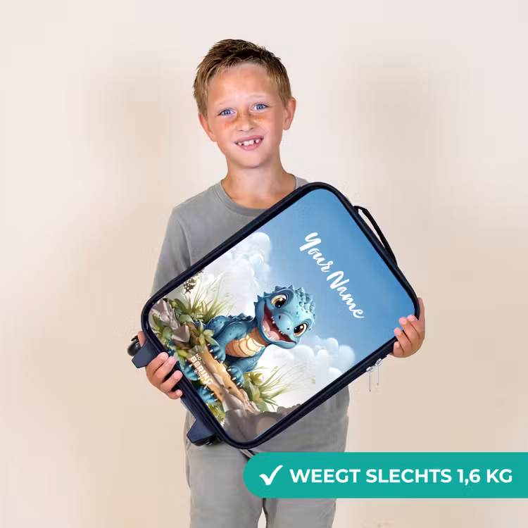 Darius Dino Kinderkoffer - Zwart klein -sfeer4_NL