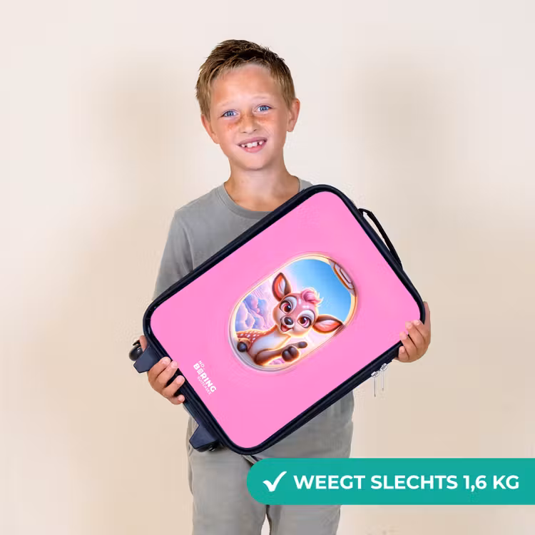 Hert tussen de wolken Kinderkoffer - Zwart klein -sfeer4_NL
