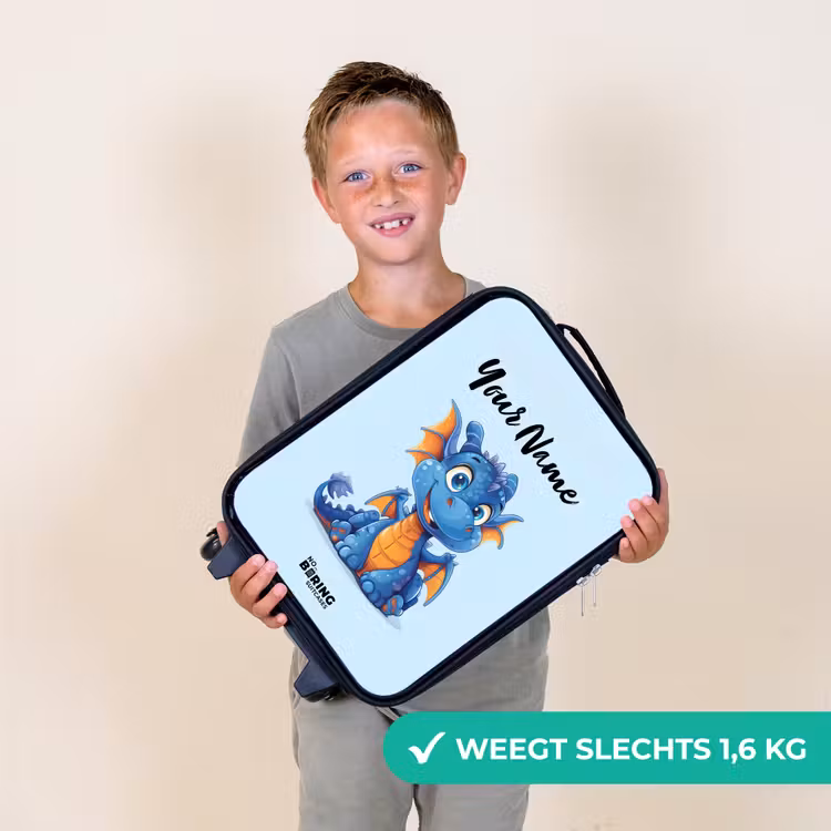 Dinky draakje Kinderkoffer - Zwart klein -sfeer4_NL
