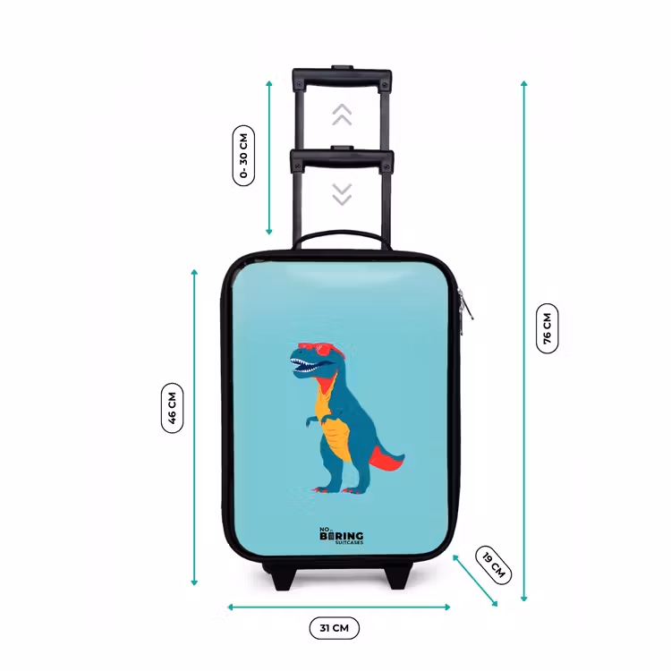 Dino - Dier - Zonnebril Kinderkoffer - Zwart klein -productfoto_formaten