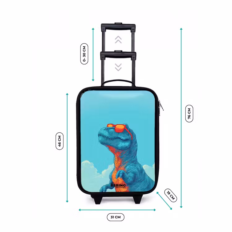 Dino - Zonnebril - Blauw Kinderkoffer - Zwart klein -productfoto_formaten