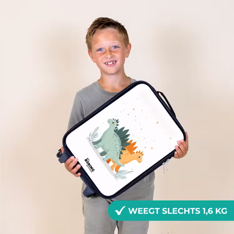 Dinos - Dieren - Sterren Kinderkoffer - Zwart klein -sfeer4_NL