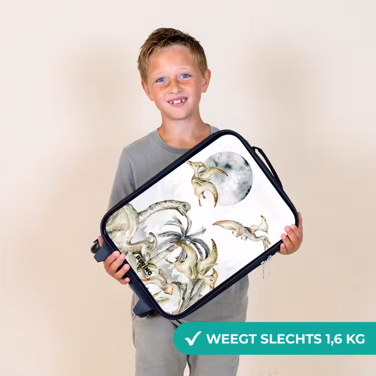 Dino's in de jungle Kinderkoffer - Zwart klein -sfeer4_NL