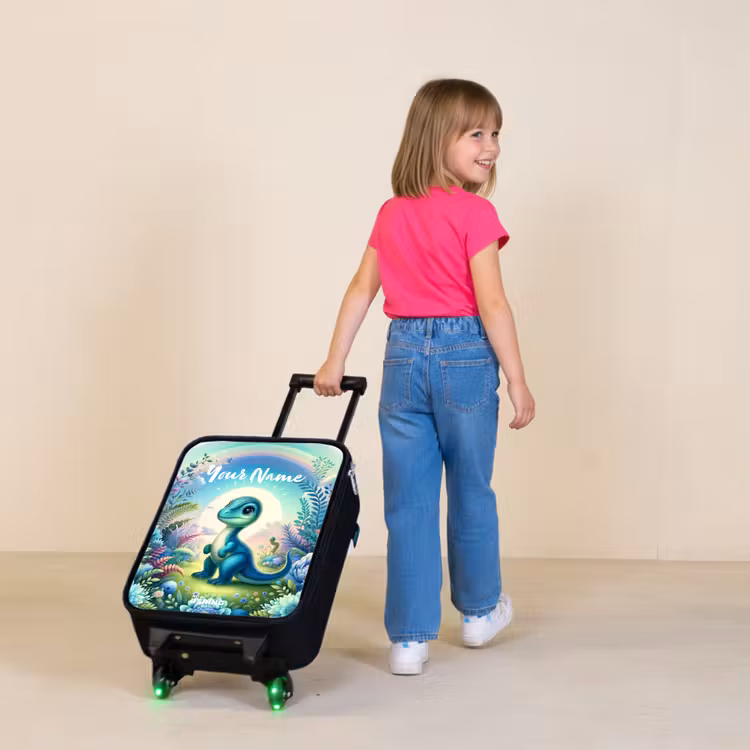 Django Dino Kinderkoffer - Zwart klein -sfeer1