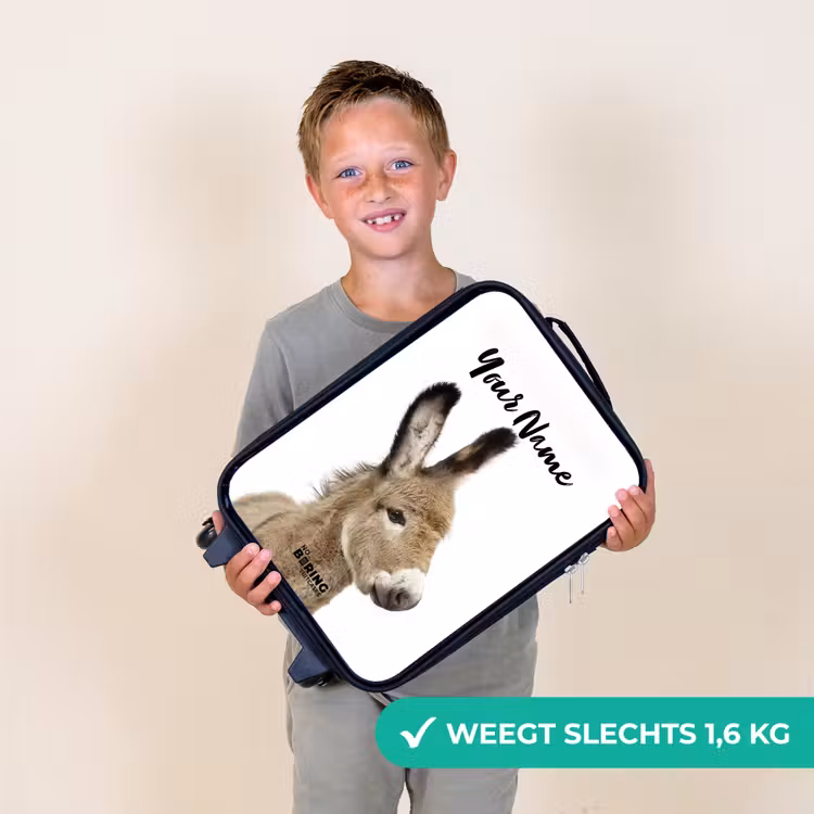 Eddy Ezel Kinderkoffer - Zwart klein -sfeer4_NL