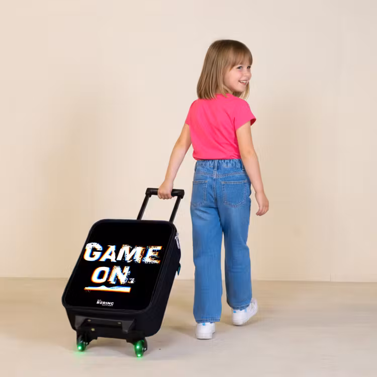 Game on in zwart wit Kinderkoffer - Zwart klein -sfeer1