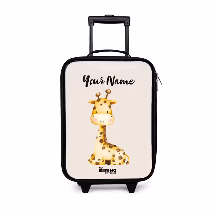 Gigi Giraffe Kinderkoffer - Zwart klein -3d