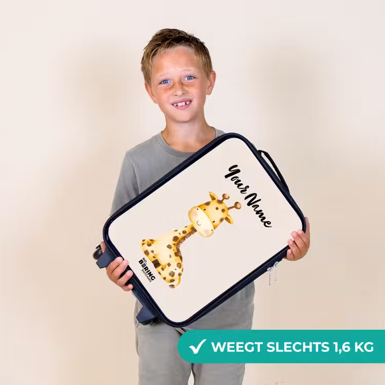 Gigi Giraffe Kinderkoffer - Zwart klein -sfeer4_NL