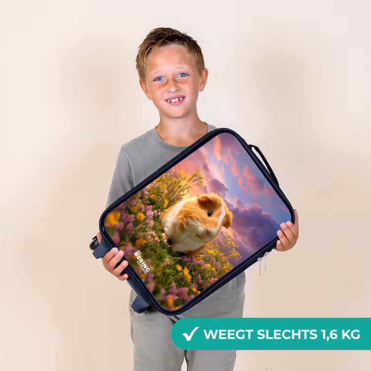 Cavia - Natuur - Dier Kinderkoffer - Zwart klein -sfeer4_NL