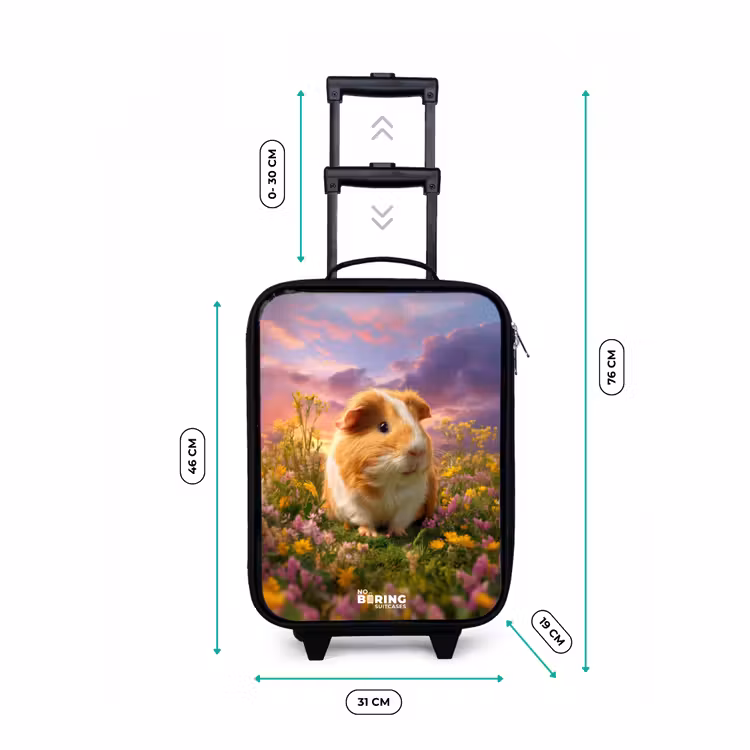 Cavia - Natuur - Dier Kinderkoffer - Zwart klein -productfoto_formaten