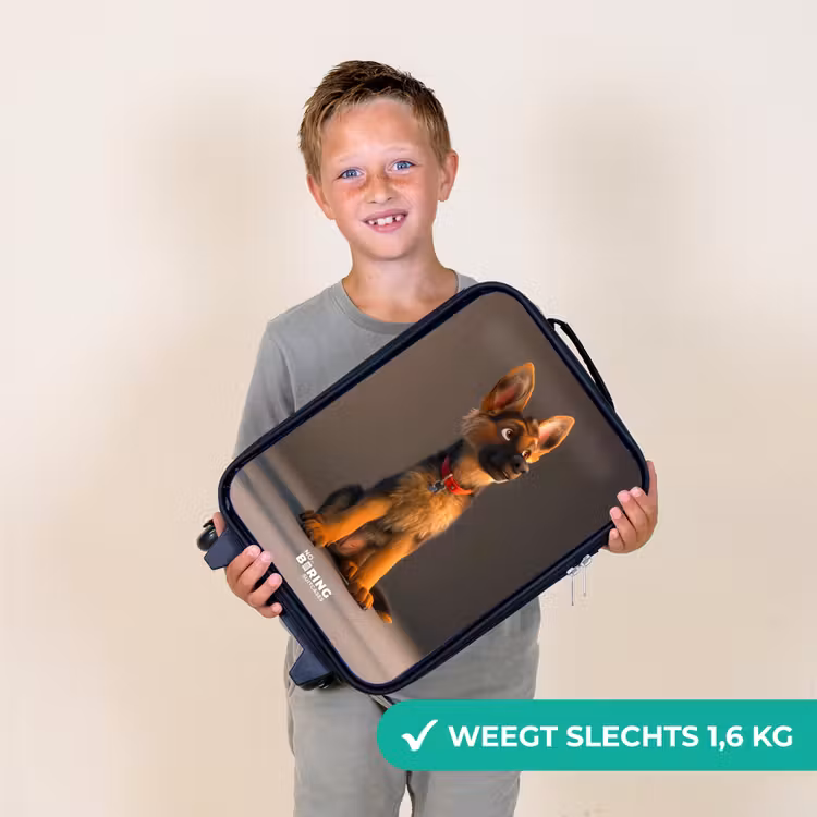 Hidde herder Kinderkoffer - Zwart klein -sfeer4_NL