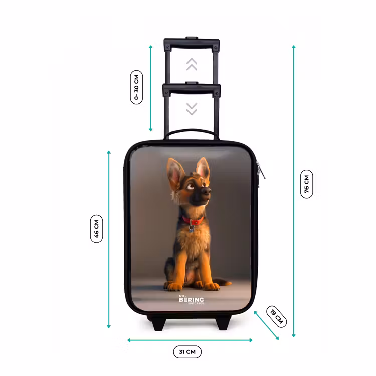 Hidde herder Kinderkoffer - Zwart klein -productfoto_formaten