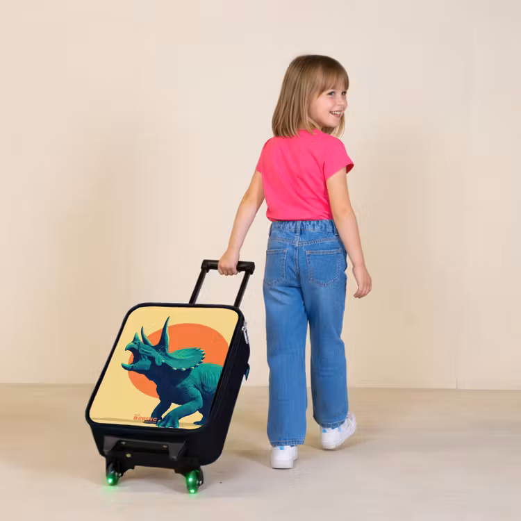 Hoornkrijger in de zon Kinderkoffer - Zwart klein -sfeer1