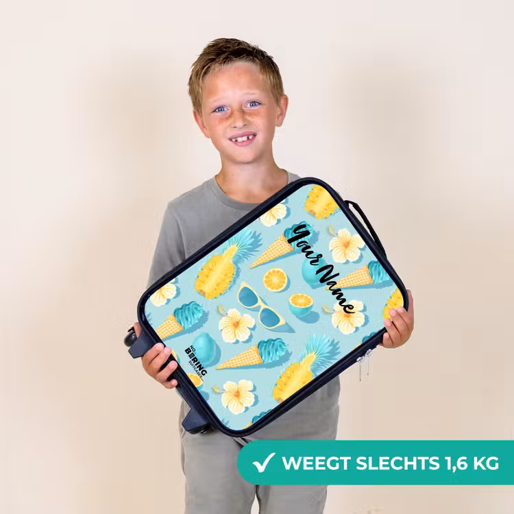 Ibiza icecream Kinderkoffer - Zwart klein -sfeer4_NL
