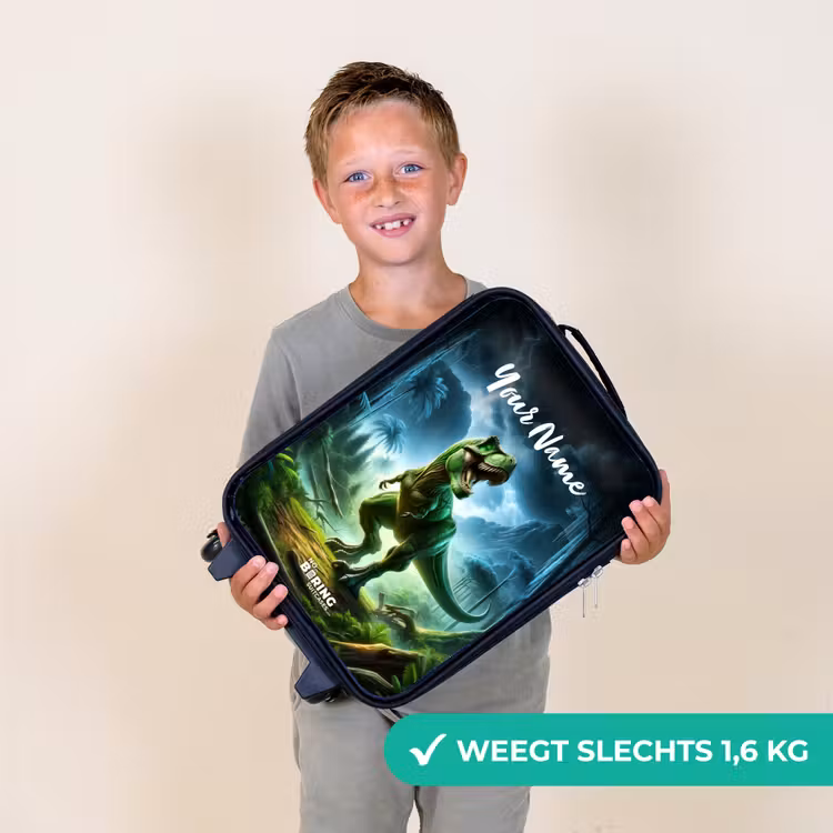 Junglosaurus Kinderkoffer - Zwart klein -sfeer4_NL