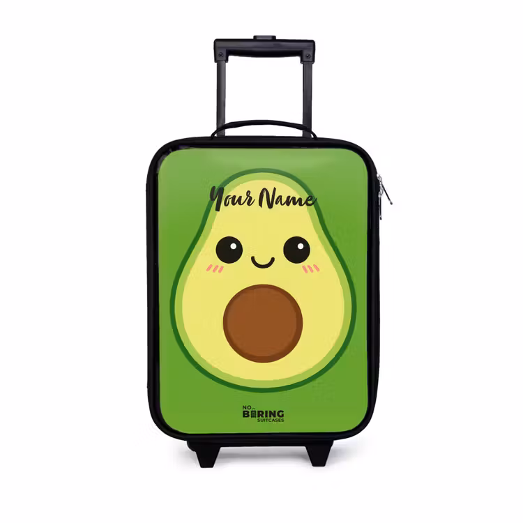 Kawai - Avocado - Groen Kinderkoffer - Zwart klein -3d