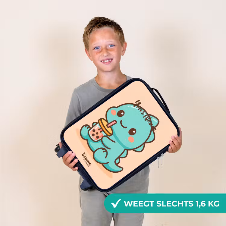 Kawai - Dino - Bubbletea Kinderkoffer - Zwart klein -sfeer4_NL