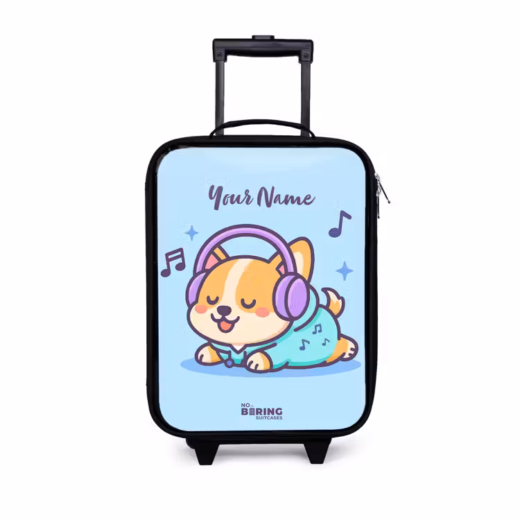 Kawai - Hond - Muziek Kinderkoffer - Zwart klein -3d