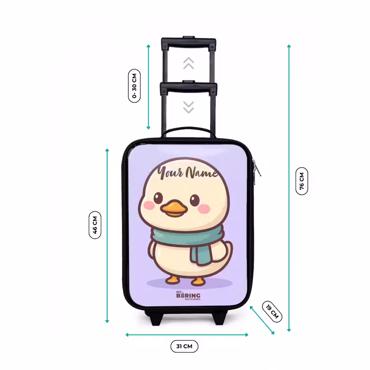 Kawai - Eend - Sjaal Kinderkoffer - Zwart klein -productfoto_formaten