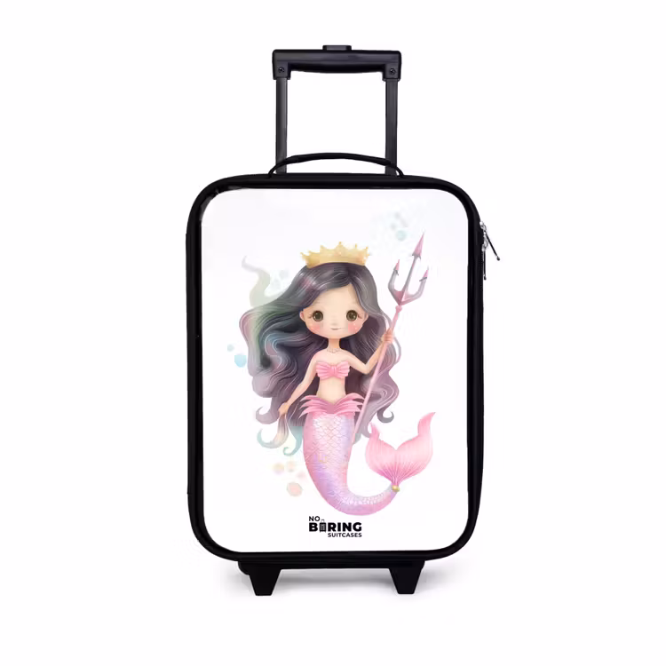 Kyra koraalprinses Kinderkoffer - Zwart klein -3d