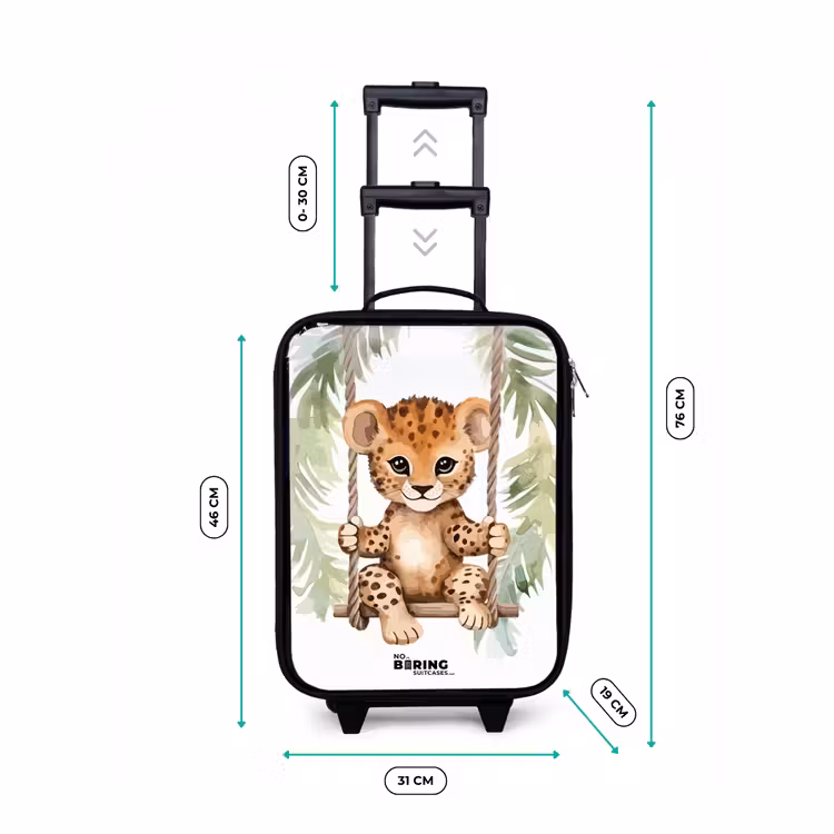 Levi luipaard Kinderkoffer - Zwart klein -productfoto_formaten