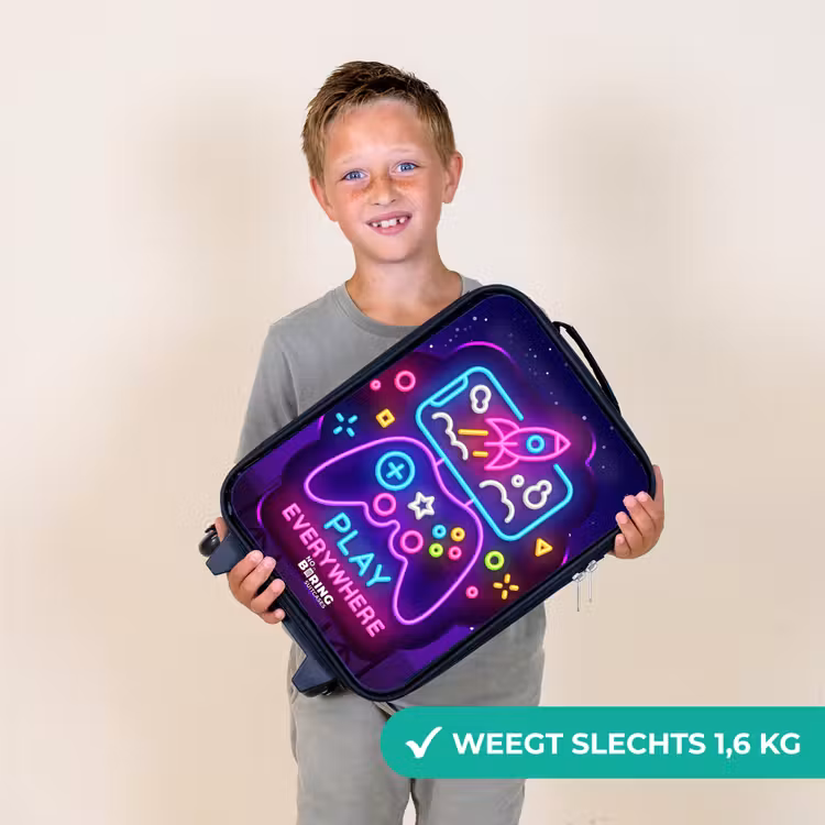 Neonbord met controller Kinderkoffer - Zwart klein -sfeer4_NL