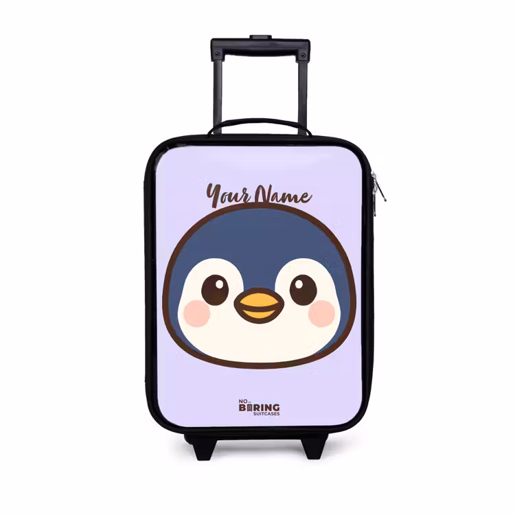 Pinguïn Kinderkoffer - Zwart klein -3d