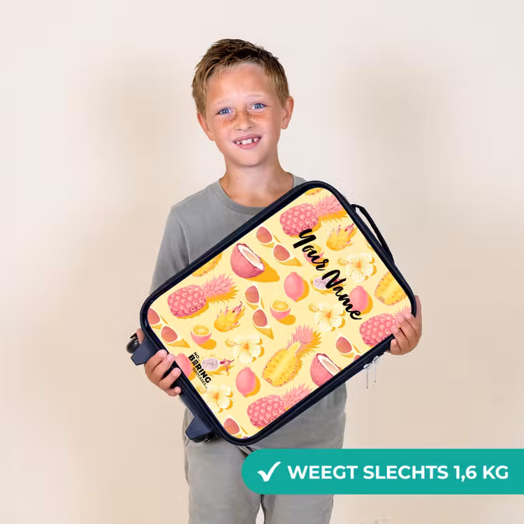 Pina colada Kinderkoffer - Zwart klein -sfeer4_NL