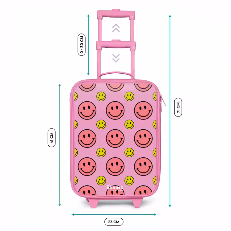 All smiles roze Kinderkoffer - Roze klein -productfoto_formaten