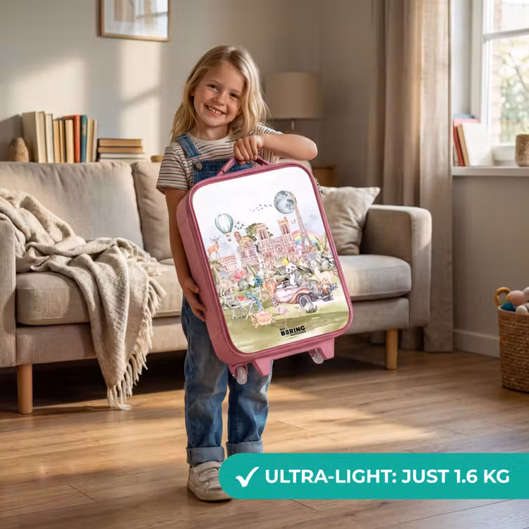 Dierlijke fantasiestad Kinderkoffer - Roze klein -sfeer2_EN