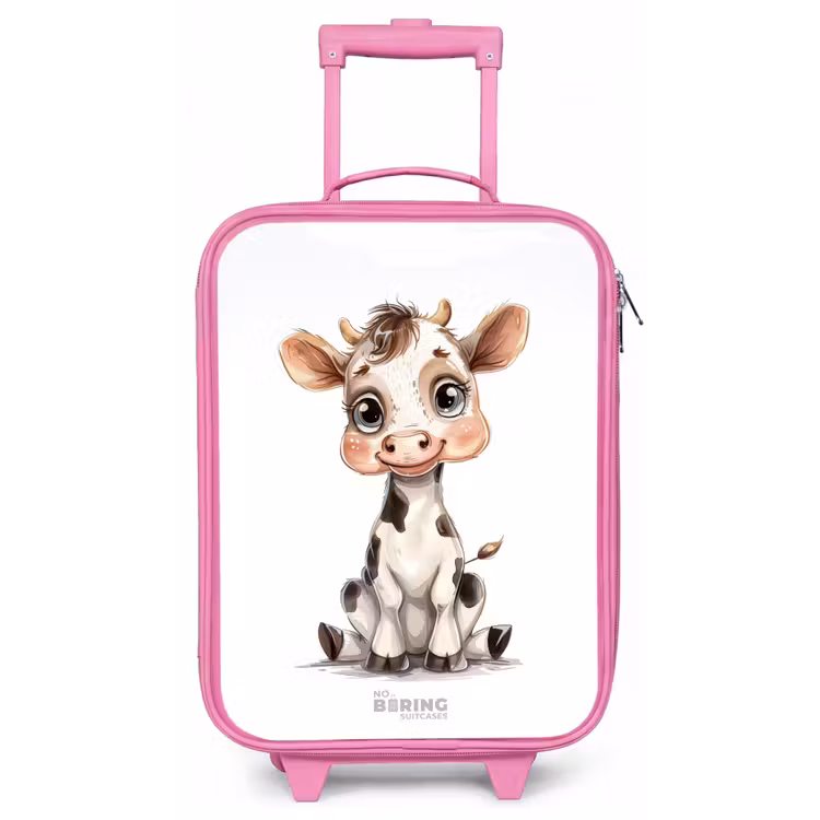 Baby koe Kinderkoffer - Roze klein -zz3dotto