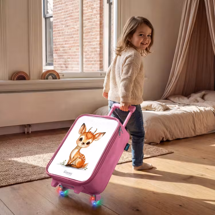 Baby hert Kinderkoffer - Roze klein -sfeer1