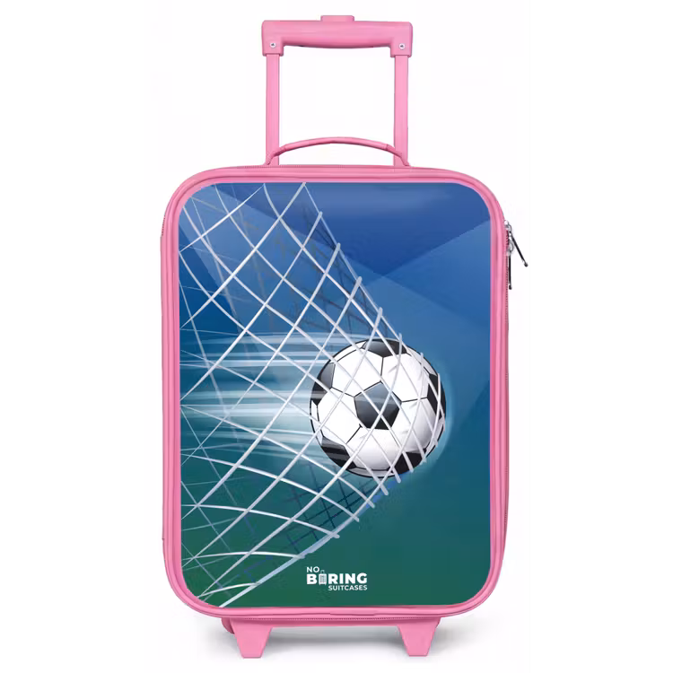 Bal in het goal Kinderkoffer - Roze klein -zz3dotto