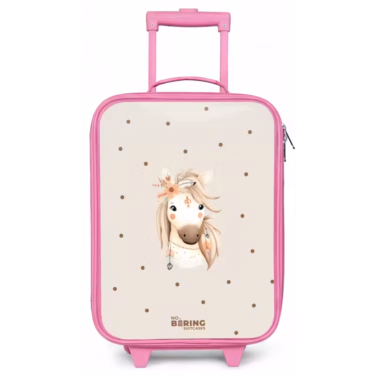 Bohemian paard in pastel kleuren Kinderkoffer - Roze klein -zz3dotto
