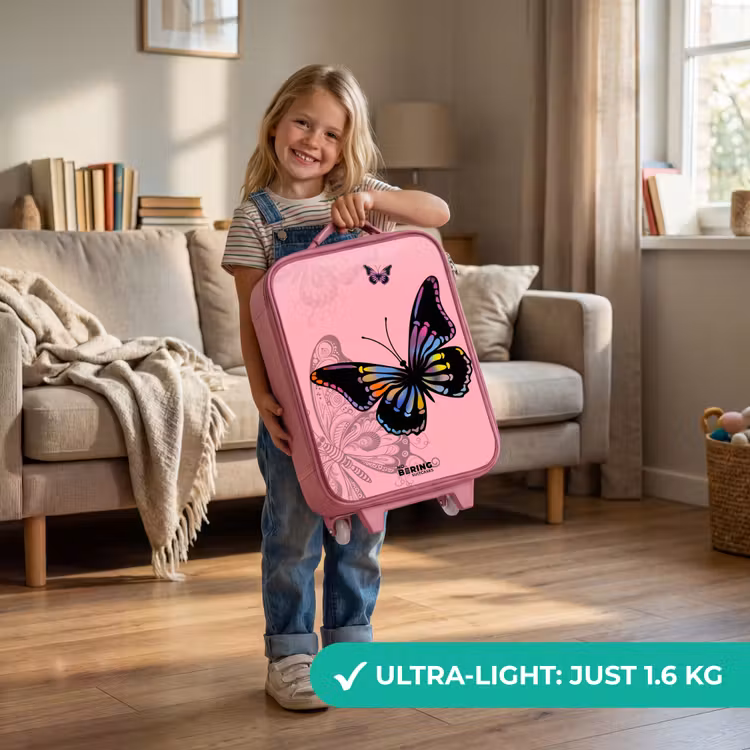 Bubblegum butterfly Kinderkoffer - Roze klein -sfeer2_EN