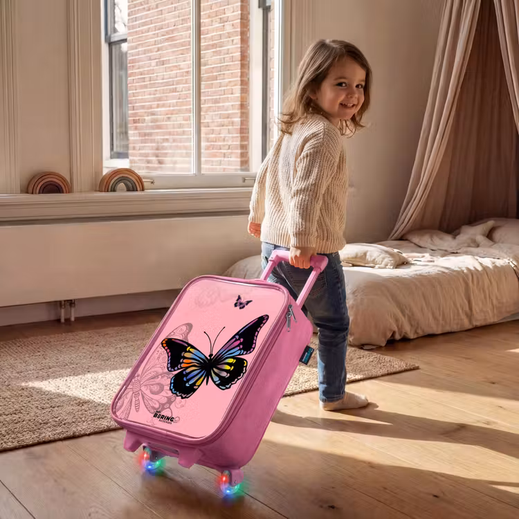 Bubblegum butterfly Kinderkoffer - Roze klein -sfeer1