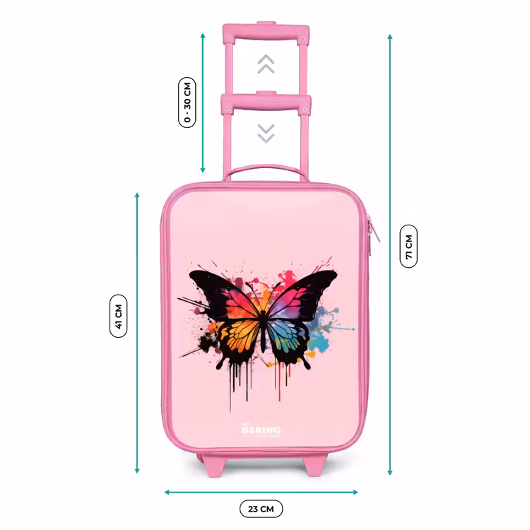 Vlinderverf Kinderkoffer - Roze klein -productfoto_formaten